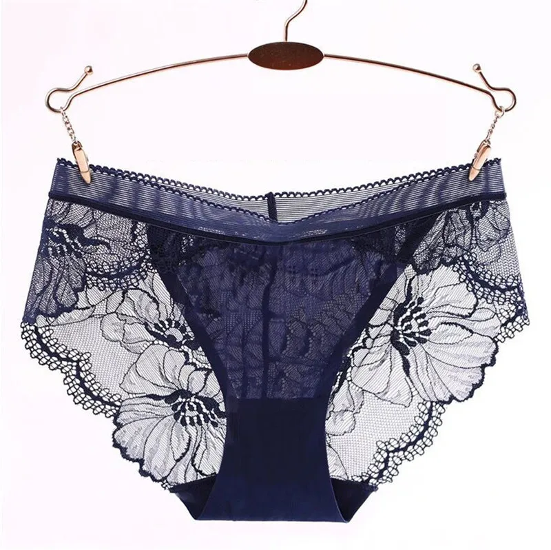 Hot Sales Sexy Sheer Lace Panties Women's Underwear Transparent Sheer Lace Briefs Tangas Knickers Soft Lace Panty 5 Colors
Hot Sales Sexy Sheer Lace Panties Women's Underwear Transparent Sheer Lace Briefs Tangas Knickers Soft Lace Panty 5 Colors