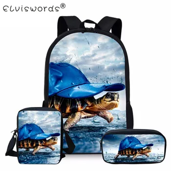 ELVISWORDS Schoolbags Set Sea Turtle Kids Girls Backpack Children Book Bags Boys Travel Shoulder Schoolbag Rucksack Moclila
ELVISWORDS Schoolbags Set Sea Turtle Kids Girls Backpack Children Book Bags Boys Travel Shoulder Schoolbag Rucksack Moclila