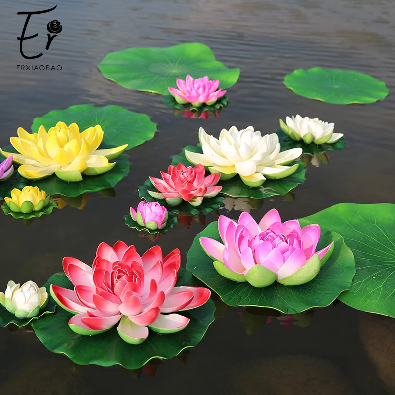 Erxiaobao Simulation Lotus with Leaf Plastic Fake Flower Water Lily Green Plant Living Room Interior Decor Fish Tank Pool
Erxiaobao Simulation Lotus with Leaf Plastic Fake Flower Water Lily Green Plant Living Room Interior Decor Fish Tank Pool
