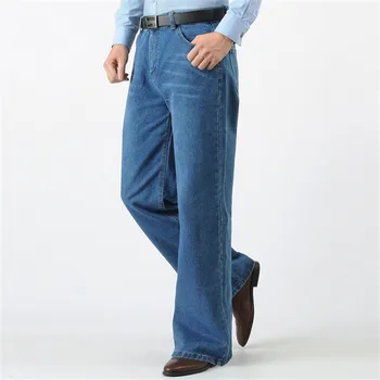 European an American New Jeans Fashion Big Boot Cut Leg Pants Loose High Waist Flared Jeans Male Large Size 36 38 40
European an American New Jeans Fashion Big Boot Cut Leg Pants Loose High Waist Flared Jeans Male Large Size 36 38 40