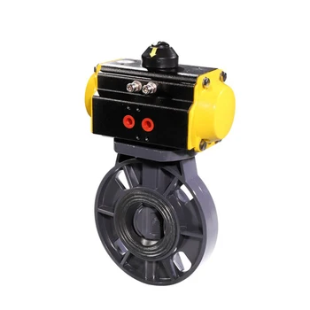 DN65 2 1/2" Standard Economic Plastic Wafer Double Acitng or Spring Return UPVC CPVC Air Control Pneumatic Butterfly Valve
DN65 2 1/2" Standard Economic Plastic Wafer Double Acitng or Spring Return UPVC CPVC Air Control Pneumatic Butterfly Valve