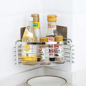 Stainless Steel Storage Rack Kitchen Condiments Storage Shelves Bathroom Shampoo Bath Cream Storage Rack Free Punching Basket
Stainless Steel Storage Rack Kitchen Condiments Storage Shelves Bathroom Shampoo Bath Cream Storage Rack Free Punching Basket