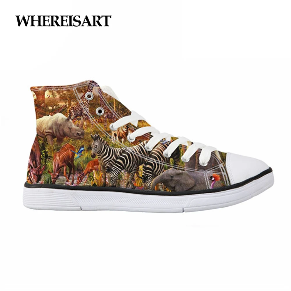 WHEREISART Animal Zoo Print Ladies Vulcanize Shoes High Top Women's Sneakers Shoes Woman Canvas Flats Zapatillas Mujer Casual
WHEREISART Animal Zoo Print Ladies Vulcanize Shoes High Top Women's Sneakers Shoes Woman Canvas Flats Zapatillas Mujer Casual