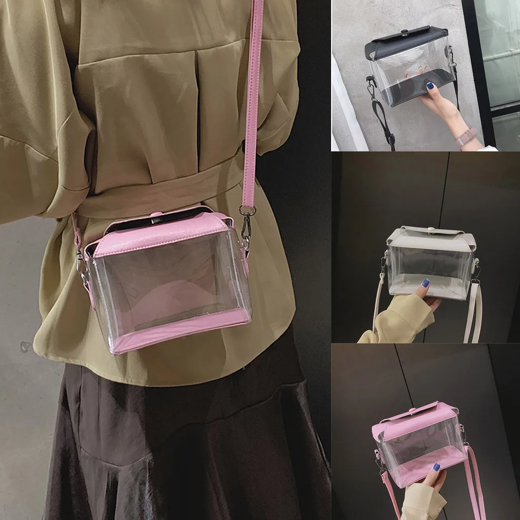 Shoulder Bag PVC Cute Clear Transparent Jelly Bag Candy Color Handbag Student Light Shopping Bag Holiday Gift
Shoulder Bag PVC Cute Clear Transparent Jelly Bag Candy Color Handbag Student Light Shopping Bag Holiday Gift