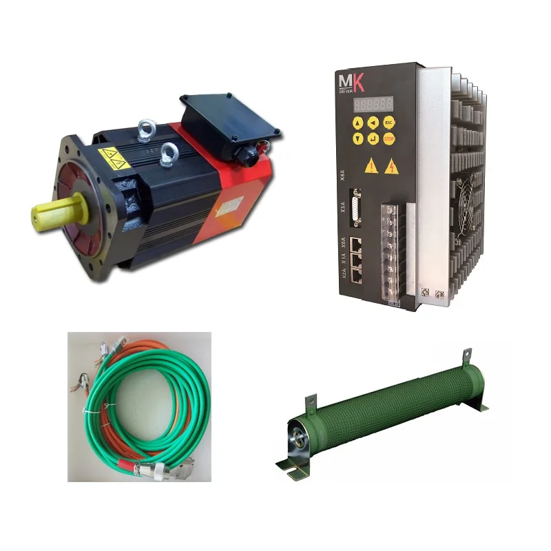 Powerful 3 PH 380V 30kw 191Nm AC spindle ATC servo motor and driver a total set for CNC lathe&milling
Powerful 3 PH 380V 30kw 191Nm AC spindle ATC servo motor and driver a total set for CNC lathe&milling