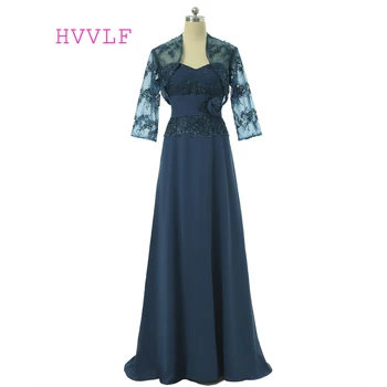 Navy Blue Mother Of The Bride Dresses A-line Chiffon Beaded Lace Long Evening Dresses Plus Size Mother Dresses For Weddings
Navy Blue Mother Of The Bride Dresses A-line Chiffon Beaded Lace Long Evening Dresses Plus Size Mother Dresses For Weddings