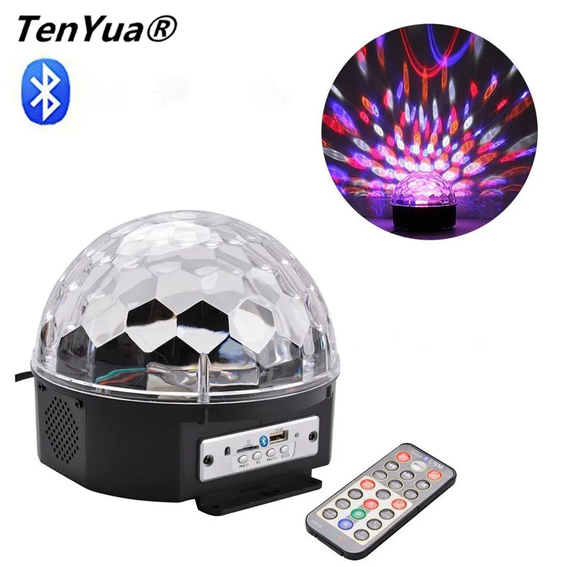 Bluetooth MP3 Crystal Magic Rotating Ball Remote control 6 colors RGB disco balls lights voice LED magic ball for Parties Bar
Bluetooth MP3 Crystal Magic Rotating Ball Remote control 6 colors RGB disco balls lights voice LED magic ball for Parties Bar
