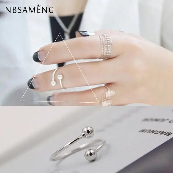 New Authentic 100% 925 Sterling Silver Fashion Personality Opening Rings For Women Small Ball Simple Ring Jewelry Gift Wedding
New Authentic 100% 925 Sterling Silver Fashion Personality Opening Rings For Women Small Ball Simple Ring Jewelry Gift Wedding