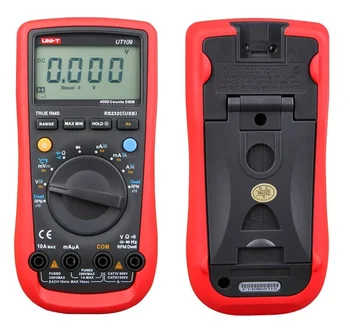 UNI-T UT109 Handheld Automotive Multipurpose Meters Auto Range Multimeters USB PC Connect Dwell Tach LCD Backlight
UNI-T UT109 Handheld Automotive Multipurpose Meters Auto Range Multimeters USB PC Connect Dwell Tach LCD Backlight