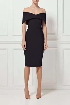 Women Spring Dress Sexy Knee Length Rayon Bandage Dress Black Pink Cocktail Party Bodycon Dress
Women Spring Dress Sexy Knee Length Rayon Bandage Dress Black Pink Cocktail Party Bodycon Dress
