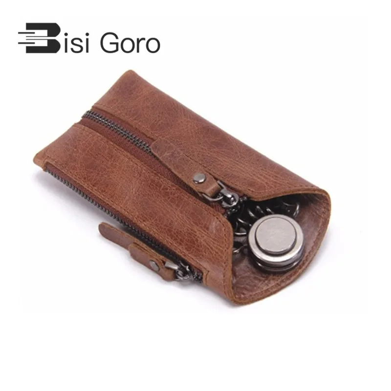 BISI GORO 2019 Vintage Genuine Leather Woman and Man Key Wallet For Car Key chain Covers Zipper Key Case Bag Male Key Holder
BISI GORO 2019 Vintage Genuine Leather Woman and Man Key Wallet For Car Key chain Covers Zipper Key Case Bag Male Key Holder