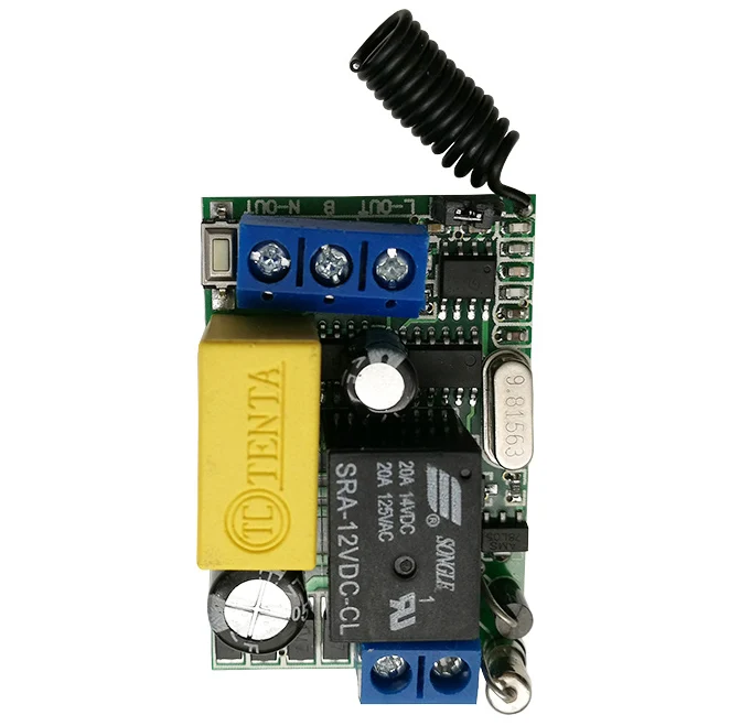 Mini Size AC220V 1CH 1CH 10A Wireless Remote Control Switch Receiver ,315/433.92 MHz/lamp/ window/Garage Door/shutters
Mini Size AC220V 1CH 1CH 10A Wireless Remote Control Switch Receiver ,315/433.92 MHz/lamp/ window/Garage Door/shutters