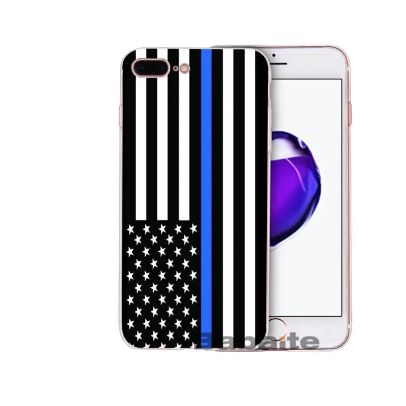 Thin Blue Line American US Flag