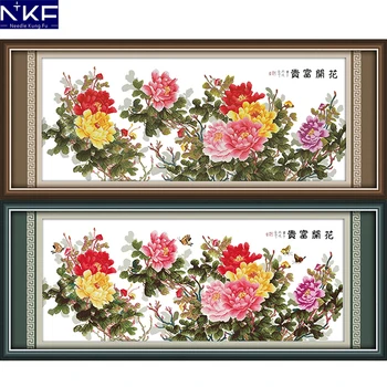 NKF Six-foot Peony Pattern Embroidery Needlework Counted Cross Stitch 11CT 14CT DIY Kits Cross Stitch Kits For Home Decoration
NKF Six-foot Peony Pattern Embroidery Needlework Counted Cross Stitch 11CT 14CT DIY Kits Cross Stitch Kits For Home Decoration