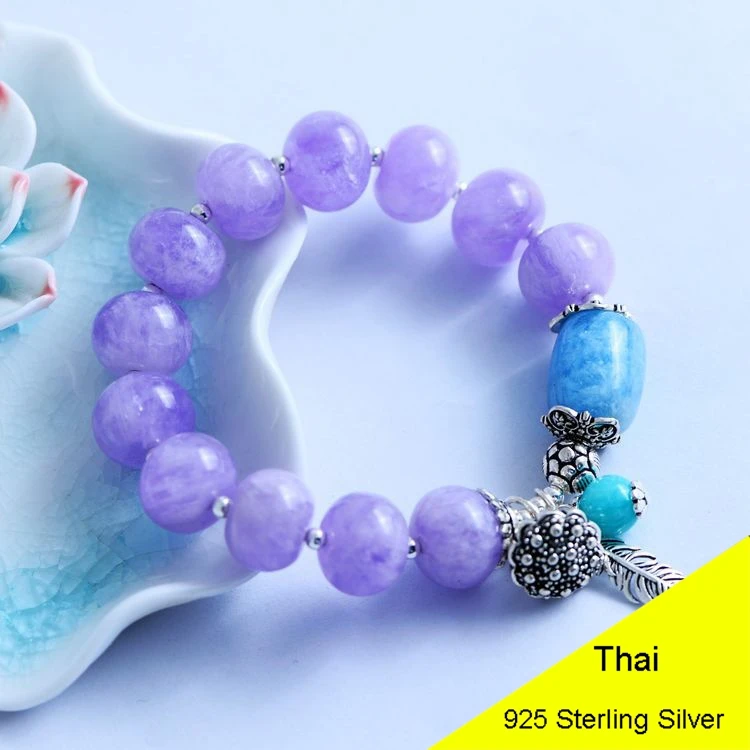 Fashion 925 Sterling Silver Vintage Single String Kunzite Bracelet Women Thai Silver Gift Jewelry CH054695
Fashion 925 Sterling Silver Vintage Single String Kunzite Bracelet Women Thai Silver Gift Jewelry CH054695