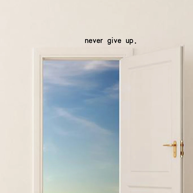 Never Give Up English Alphabet Black DIY Removable Wall Stickers Kitchen Home Decor Mural Decal
Never Give Up English Alphabet Black DIY Removable Wall Stickers Kitchen Home Decor Mural Decal