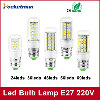 LED Light Bulb E27 E14 220V SMD5730 24LEDs 36LEDs 48LEDs 56LEDs 69LEDs Christmas Chandelier LED Lamp
LED Light Bulb E27 E14 220V SMD5730 24LEDs 36LEDs 48LEDs 56LEDs 69LEDs Christmas Chandelier LED Lamp