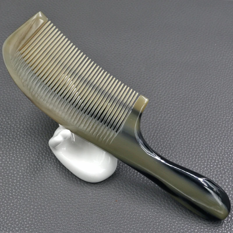 8.66 Inch Natural Yak Horn Round Handles Fine Tooth Comb Hair Straighter Comb Anti-Static Hair Massage Brush
8.66 Inch Natural Yak Horn Round Handles Fine Tooth Comb Hair Straighter Comb Anti-Static Hair Massage Brush