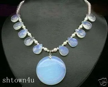 jewelry dubai turkish african wholesale necklaces Lovable 17.5'' stunning white pearl opal pendant necklace
jewelry dubai turkish african wholesale necklaces Lovable 17.5'' stunning white pearl opal pendant necklace