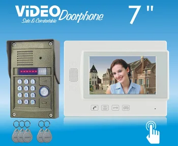 ZHUDELE 7" video door phone,waterproof explosion-proof IR camera,ID card and Password unlock support extra CCTV camera 1 V 1
ZHUDELE 7" video door phone,waterproof explosion-proof IR camera,ID card and Password unlock support extra CCTV camera 1 V 1