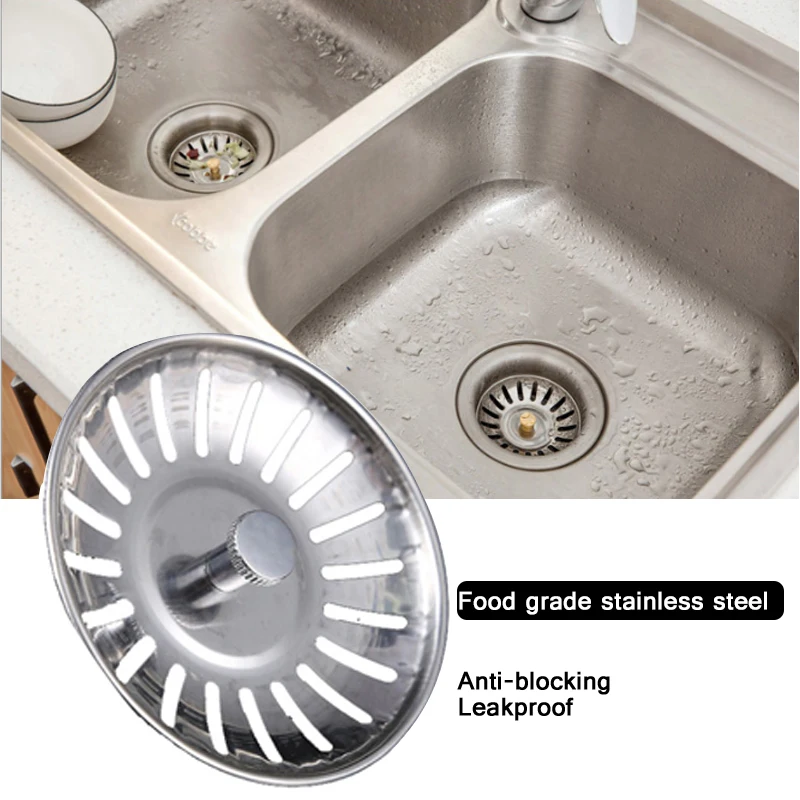 2Pc Stainless Steel Bathroom Kitchen Drains Sink Drain Strainer Anti-Clogging Sink Filter Sundry Catchers Floor Drain Cover
2Pc Stainless Steel Bathroom Kitchen Drains Sink Drain Strainer Anti-Clogging Sink Filter Sundry Catchers Floor Drain Cover