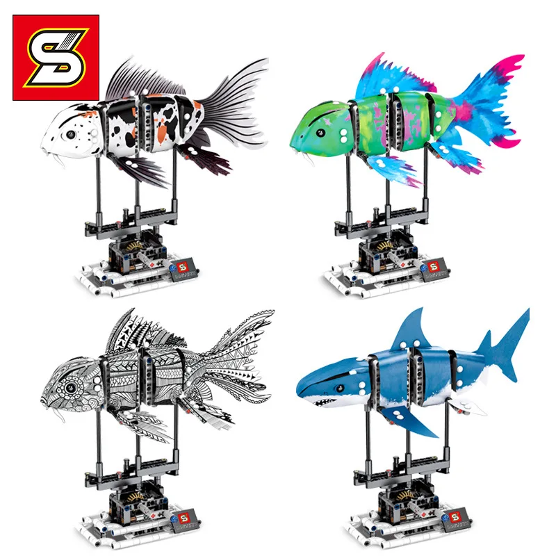 Sea World Forma Fish Compatible 81000 81001 81002 81003 Creator Building Blcoks Koi Shark Bricks Educational Toys Diy Gifts Kid
Sea World Forma Fish Compatible 81000 81001 81002 81003 Creator Building Blcoks Koi Shark Bricks Educational Toys Diy Gifts Kid