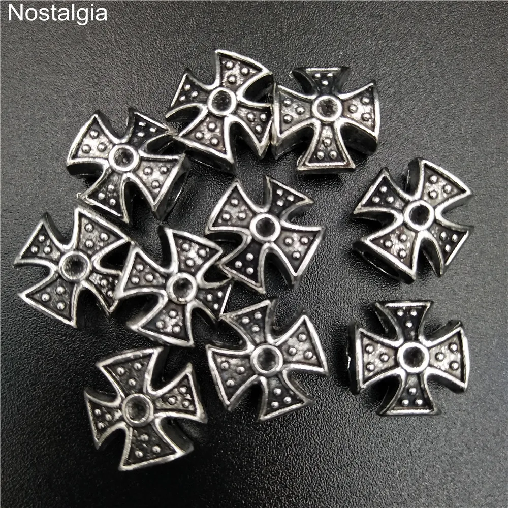 Nostalgia 10Pcs Religious Malta Cross European Maltese Charms Large Hole 4 MM Beads For Jewelry Making Bracelets Bangles
Nostalgia 10Pcs Religious Malta Cross European Maltese Charms Large Hole 4 MM Beads For Jewelry Making Bracelets Bangles
