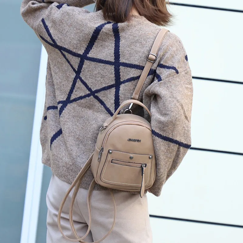 Fashion Women Leather Small Backpacks High Quality Soft Mini Shoulder Bags for Teenage Girl School Bags FemaleBackpacks
Fashion Women Leather Small Backpacks High Quality Soft Mini Shoulder Bags for Teenage Girl School Bags FemaleBackpacks