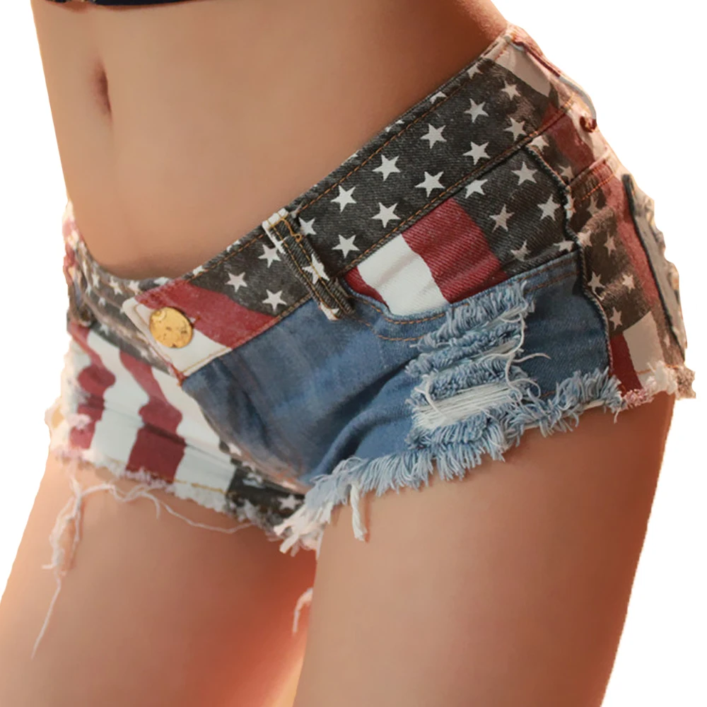 Women Shorts Jeans Summer Mini Shorts Sexy USA Flag Print Hole Destroyed Booty Denim Short Feminino mujer Plus Size Shorts
Women Shorts Jeans Summer Mini Shorts Sexy USA Flag Print Hole Destroyed Booty Denim Short Feminino mujer Plus Size Shorts