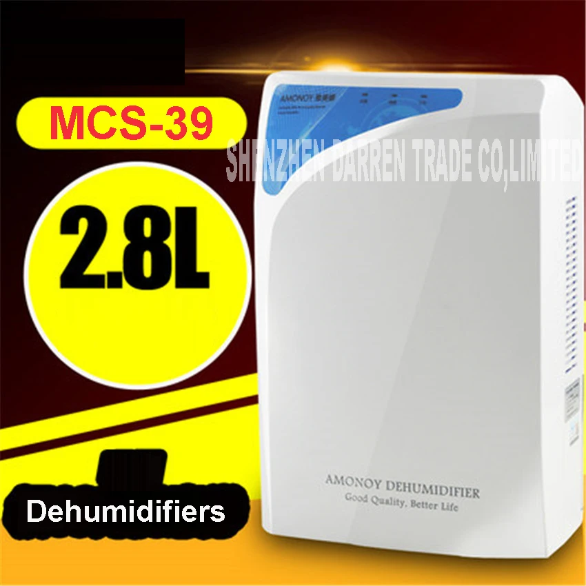 MCS-39 dehumidifier moisture absorber dryer desumidificador dry cleaning clothes domestic deshumidifier 2.8L 220V 75W 1000ml/day
MCS-39 dehumidifier moisture absorber dryer desumidificador dry cleaning clothes domestic deshumidifier 2.8L 220V 75W 1000ml/day