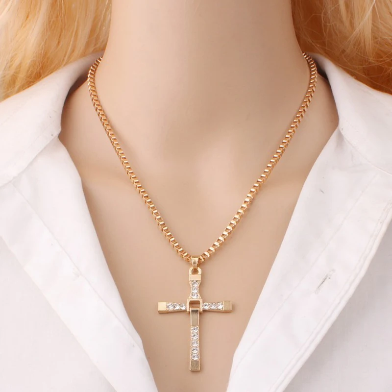 Hot Male Necklaces & Pendants Fashion Movie jewelry The Fast and The Furious Toretto Men Classic CROSS Pendant Necklace gifts
Hot Male Necklaces & Pendants Fashion Movie jewelry The Fast and The Furious Toretto Men Classic CROSS Pendant Necklace gifts