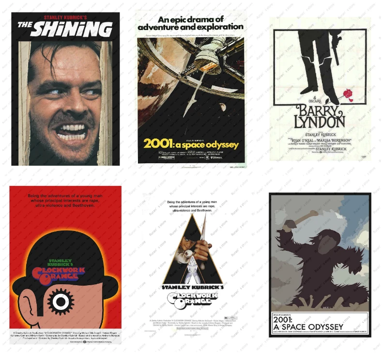 Stanley Kubrick Movie Poster Decorative Painting White Kraft Poster Wall sticker Retro Poster
Stanley Kubrick Movie Poster Decorative Painting White Kraft Poster Wall sticker Retro Poster