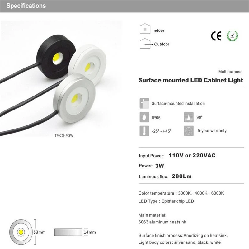 Mini 3W 110V 220V LED Puck Cabinet Light Round Slim Cabinet Lights Surface Mounted LED Cabinet Light Free Shipping
Mini 3W 110V 220V LED Puck Cabinet Light Round Slim Cabinet Lights Surface Mounted LED Cabinet Light Free Shipping