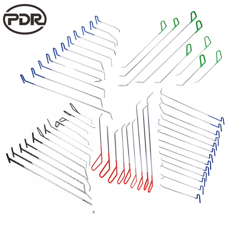 PDR Tools Kit Hooks Push Rods Updated High Quality PDR Hooks Pump Wedge Paintless Dent Repair Tools Hand Tool Set
PDR Tools Kit Hooks Push Rods Updated High Quality PDR Hooks Pump Wedge Paintless Dent Repair Tools Hand Tool Set