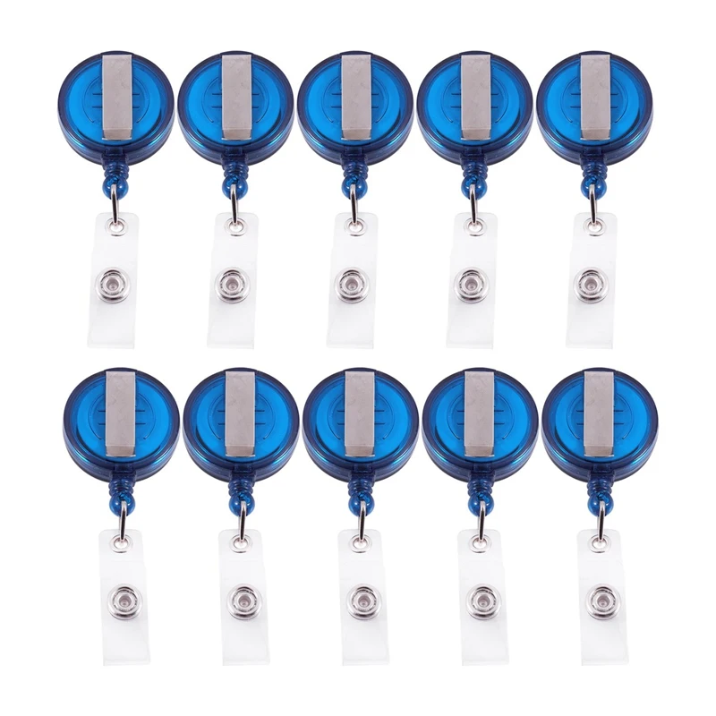 10 Retractable Reel Recoil ID Badge Lanyard Name Tag Key Card Holder Belt Clip Color:Blue Amount:10 Pcs
10 Retractable Reel Recoil ID Badge Lanyard Name Tag Key Card Holder Belt Clip Color:Blue Amount:10 Pcs