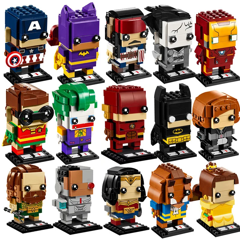 Brick Headz Compatible with Legoing Super Heroes Iron Man Wonder Woman Ninjagoes Captain Jack Phasma Building Toy for Kids
Brick Headz Compatible with Legoing Super Heroes Iron Man Wonder Woman Ninjagoes Captain Jack Phasma Building Toy for Kids