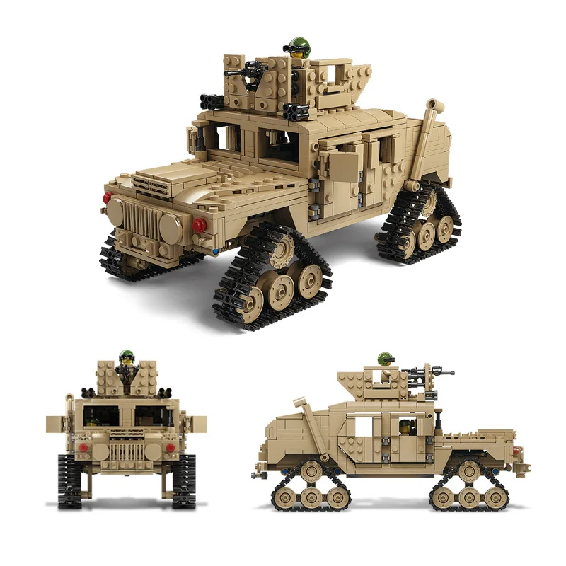 Новые Строительные блоки KY10000 тема Tank 1463 шт. строительные M1A2 ABRAMS MBT изменение 2