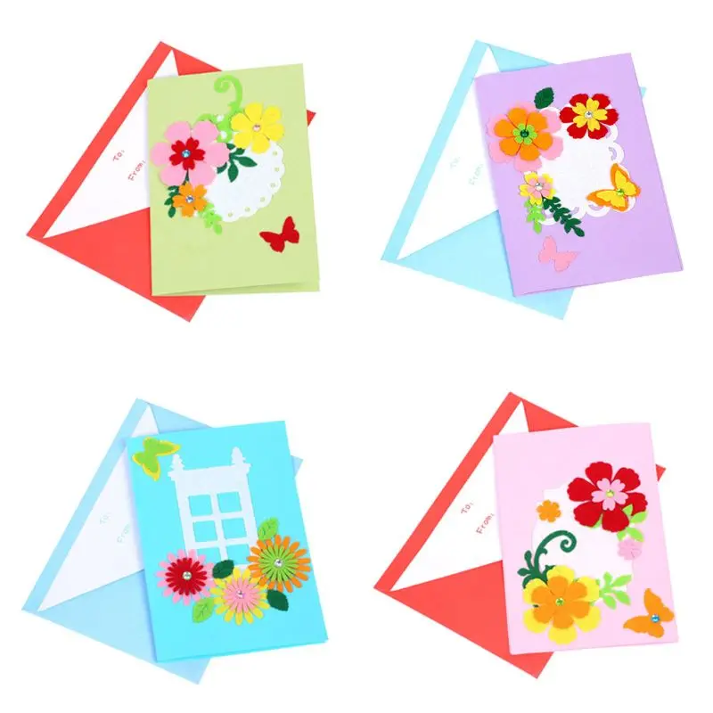 Kindergarten Kids DIY Kits Greeting Cards Puzzle Craft Toys Creative Pop-Up Gifts For Teacher's Day
Kindergarten Kids DIY Kits Greeting Cards Puzzle Craft Toys Creative Pop-Up Gifts For Teacher's Day