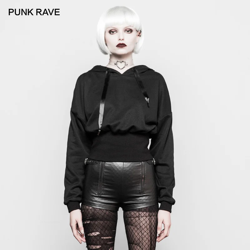 PUNK RAVE Women's Punk Black Slim Big Wizard Hat High Waist Short Jacket Jumper Zipper Design Personality Coat Streetwear
PUNK RAVE Women's Punk Black Slim Big Wizard Hat High Waist Short Jacket Jumper Zipper Design Personality Coat Streetwear