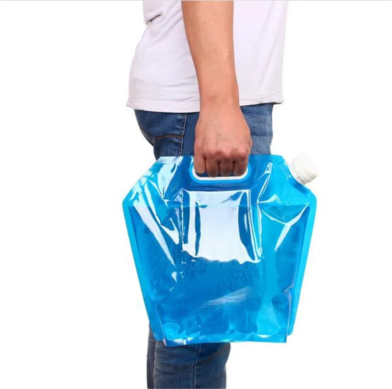 

5L/10L Outdoor Foldable Folding Collapsible Drinking Water Bag Car Water Carrier Container for Outdoor Camping Hiking Picnic BBQ