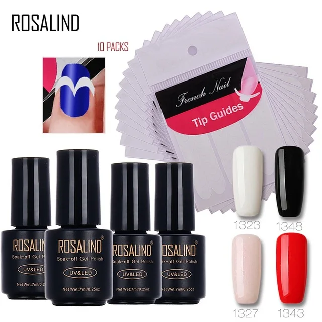 Rosalind 7ml*4 Nail Gel +10PCS Set DIY French Sticker gel varnishes Nail Art Gel Nail Polish Manicure Guides Sticker Tools
Rosalind 7ml*4 Nail Gel +10PCS Set DIY French Sticker gel varnishes Nail Art Gel Nail Polish Manicure Guides Sticker Tools