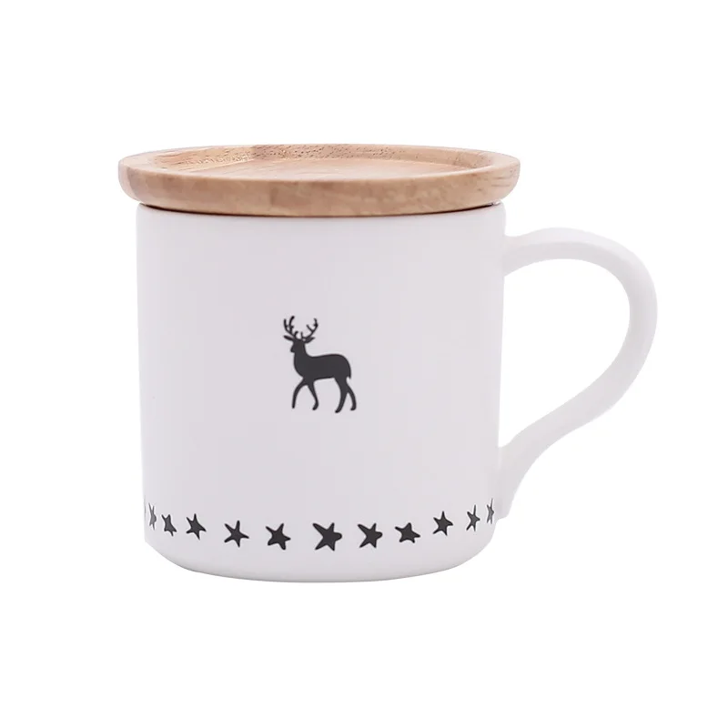 New elk pattern mug, wooden Mugs cover ceramic student cup coffee cups Milk Juice Lemon cup Home Office Drinkware 350ml
New elk pattern mug, wooden Mugs cover ceramic student cup coffee cups Milk Juice Lemon cup Home Office Drinkware 350ml