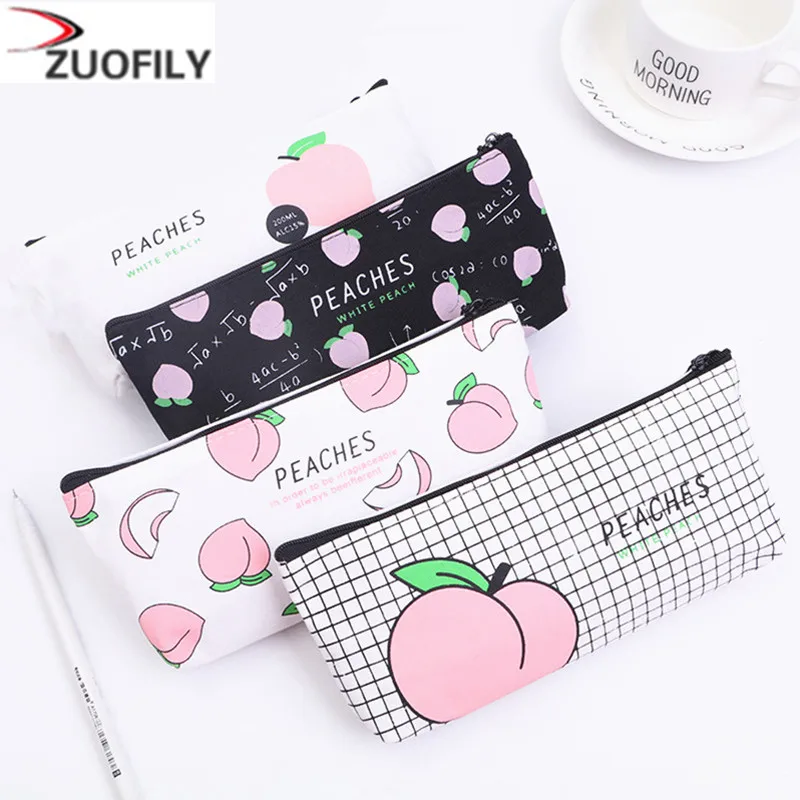 2019 New Canvas Fruit Peach pencil Case School Pencil Cases For Girl Stationery Canvas Pencil Bag School Supplies Students Gifts
2019 New Canvas Fruit Peach pencil Case School Pencil Cases For Girl Stationery Canvas Pencil Bag School Supplies Students Gifts