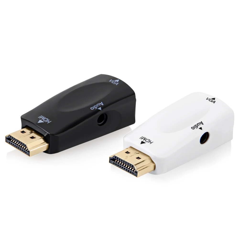 EASYIDEA Mini HDMI Adapter 1080P HDMI Male to VGA Female Adapter With Audio Cable HDMI to VGA Converter For TV PC Xbox PS3 HDTV
EASYIDEA Mini HDMI Adapter 1080P HDMI Male to VGA Female Adapter With Audio Cable HDMI to VGA Converter For TV PC Xbox PS3 HDTV