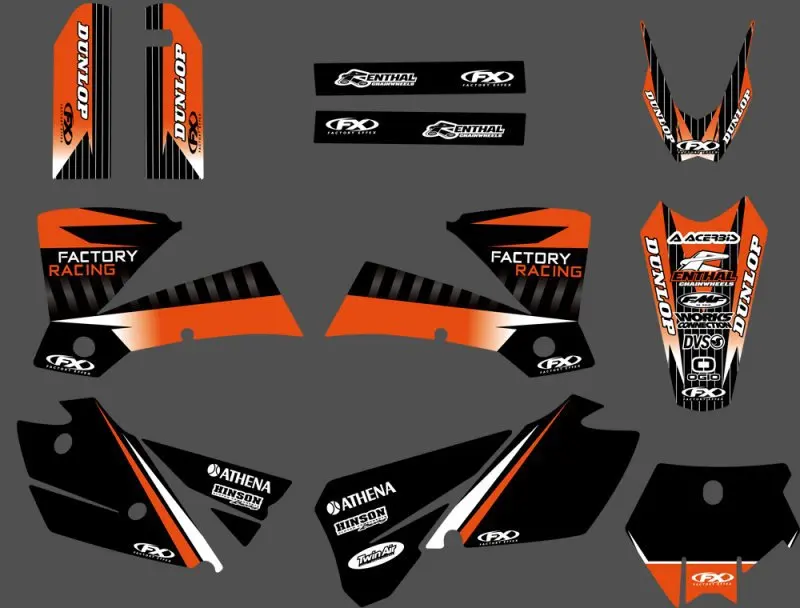 0294 NEW TEAM GRAPHICS WITH MATCHING BACKGROUNDS FIT FOR 2003-2004 SX 125/200/250/300/450/525
0294 NEW TEAM GRAPHICS WITH MATCHING BACKGROUNDS FIT FOR 2003-2004 SX 125/200/250/300/450/525