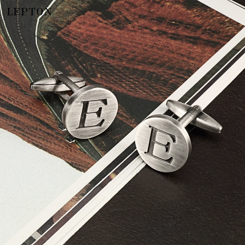 Hot Sale Letters E of an alphabet Cufflinks For Mens Antique Silver plated Round Letters E cuff links Men shirt cuffs Cufflinks
Hot Sale Letters E of an alphabet Cufflinks For Mens Antique Silver plated Round Letters E cuff links Men shirt cuffs Cufflinks