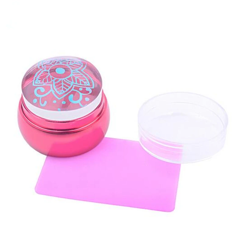 New Nail Art Metal Handle Stamper 3.5cm Head Clear Jelly Silicone Scraper With Cap Polish Transfer Print Manicure Stamping Tools
New Nail Art Metal Handle Stamper 3.5cm Head Clear Jelly Silicone Scraper With Cap Polish Transfer Print Manicure Stamping Tools
