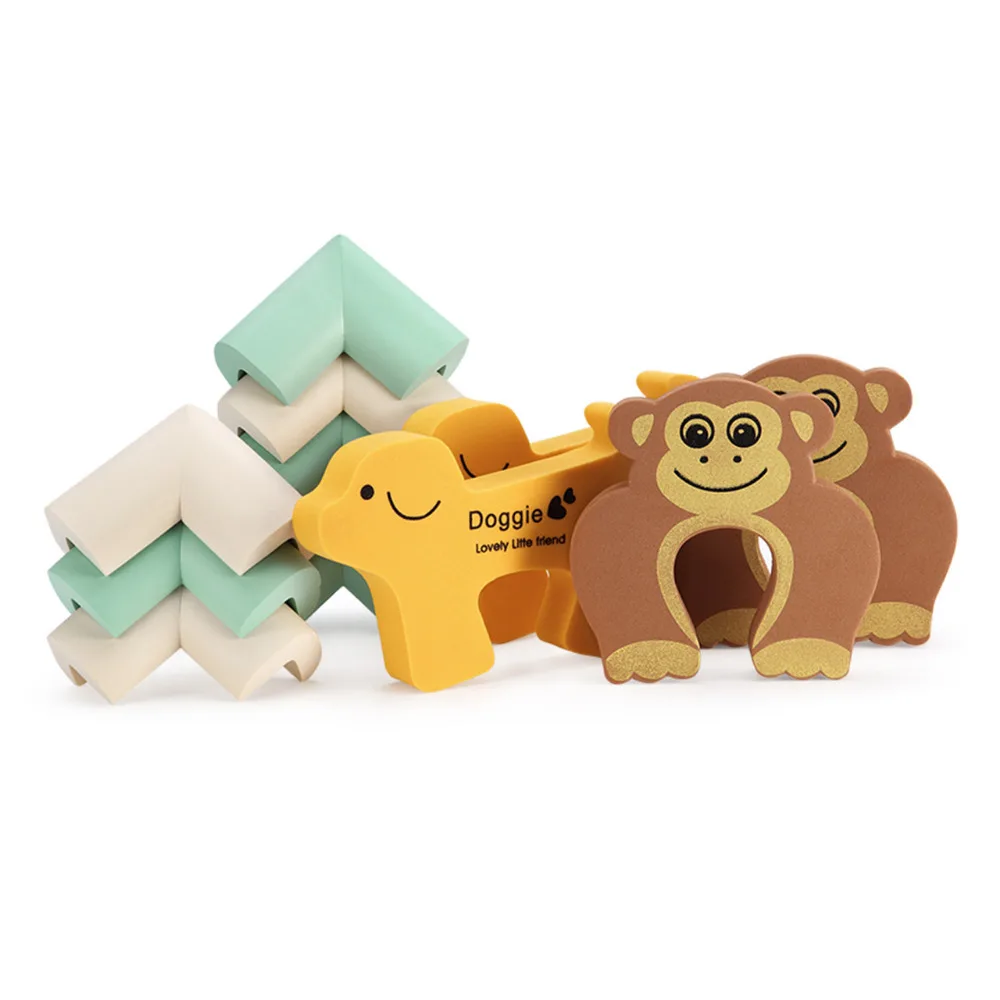 Children Baby Safty Door Stoper Lock and Triangle Corner Guard Protection Kit. Cartoon Monkey Kids Finger Protector Pinch Guard
Children Baby Safty Door Stoper Lock and Triangle Corner Guard Protection Kit. Cartoon Monkey Kids Finger Protector Pinch Guard
