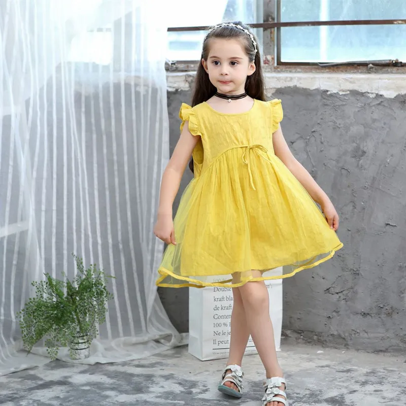 DFXD New Arrival Summer Toddler Girl Dress 2018 Baby Cotton Sleeveless Jacquard Mesh Net Yarn Yellow Princess Dress For 2-8Years
DFXD New Arrival Summer Toddler Girl Dress 2018 Baby Cotton Sleeveless Jacquard Mesh Net Yarn Yellow Princess Dress For 2-8Years