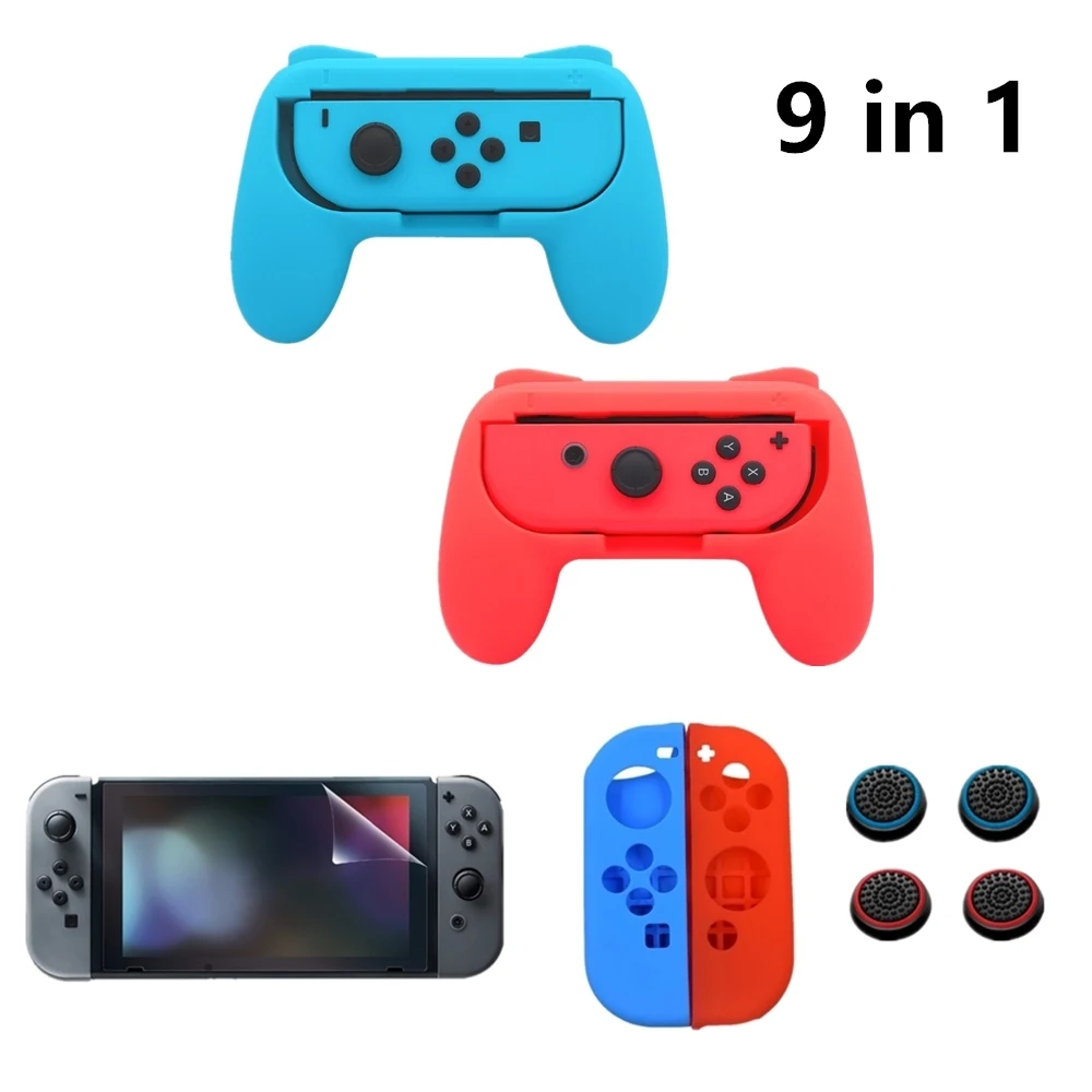 9 in 1 Game Accessory Set Cover Black Red Blue For Nintend Switch Travel Carrying Screen Protector Case For NS Console
9 in 1 Game Accessory Set Cover Black Red Blue For Nintend Switch Travel Carrying Screen Protector Case For NS Console